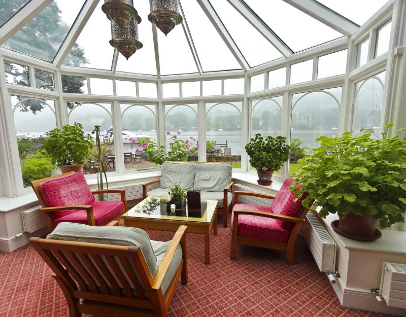 Bright Sunroom with Garden View